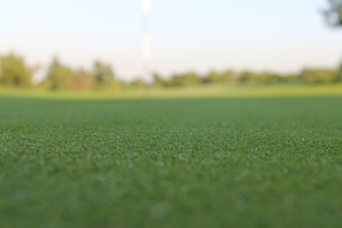 Smooth Cut on the Golf Green